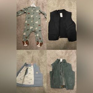 Carter’s 9m pajamas and 6m vests